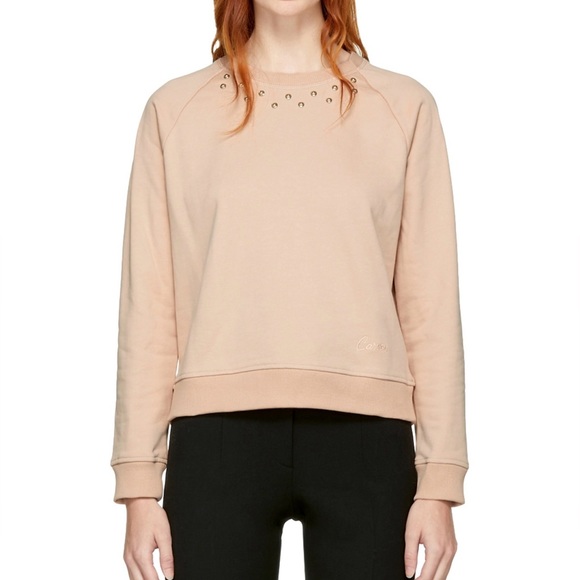 Carven Pink Studs Sweatshirt - Picture 2 of 4
